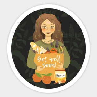 Get well soon! Sticker